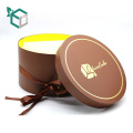 new arrival three layers round chocolate candy packaging boxes with paper inner tray ribbon